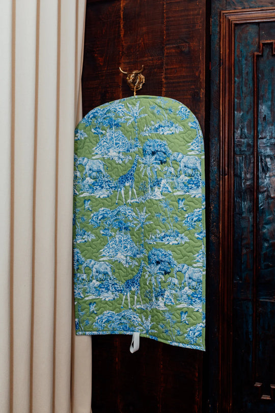 Ida Mae Ozara Jungle Quilted Garment Bag
