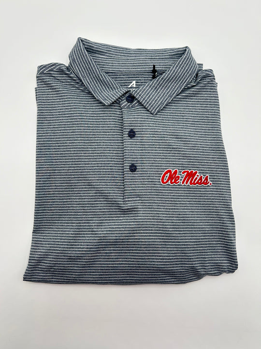Antigua Scheme Ole Miss Script Polo