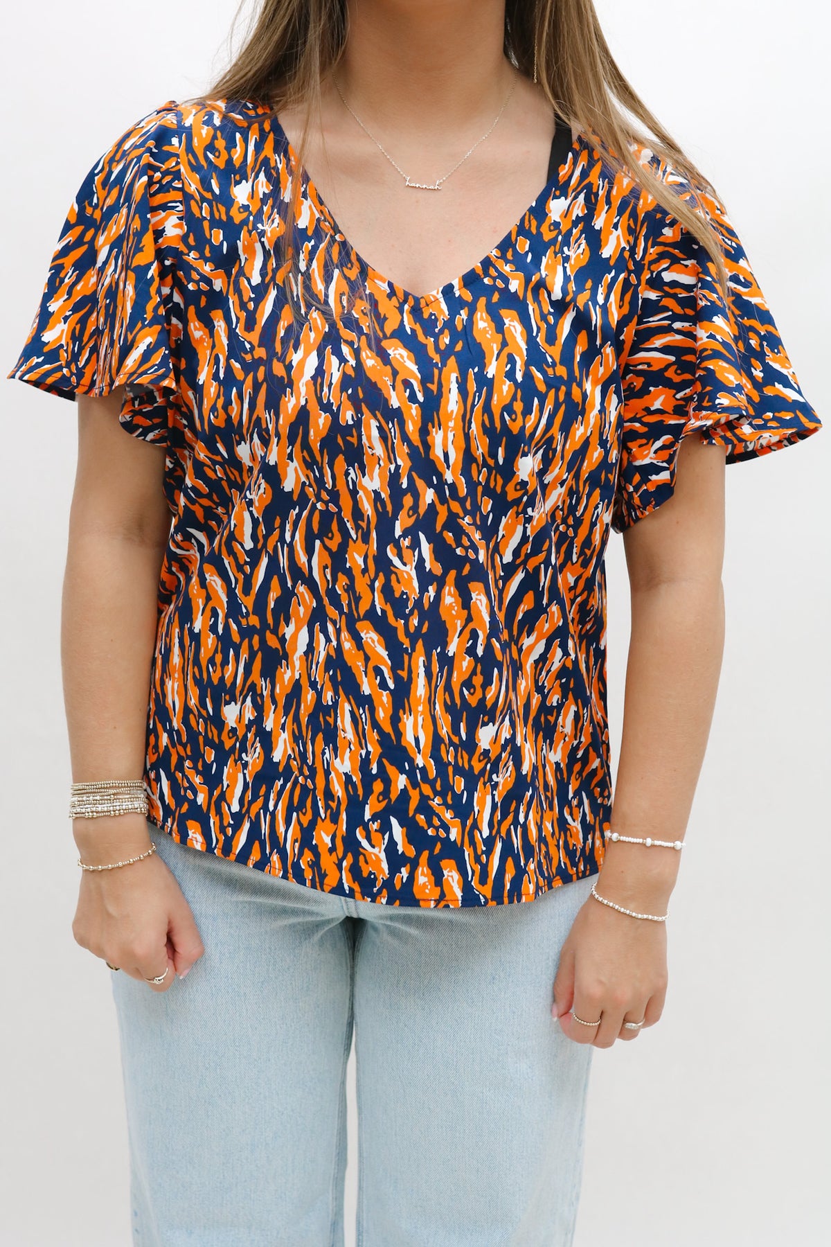 Michelle Mcdowell Paisley Tiger Tail Top