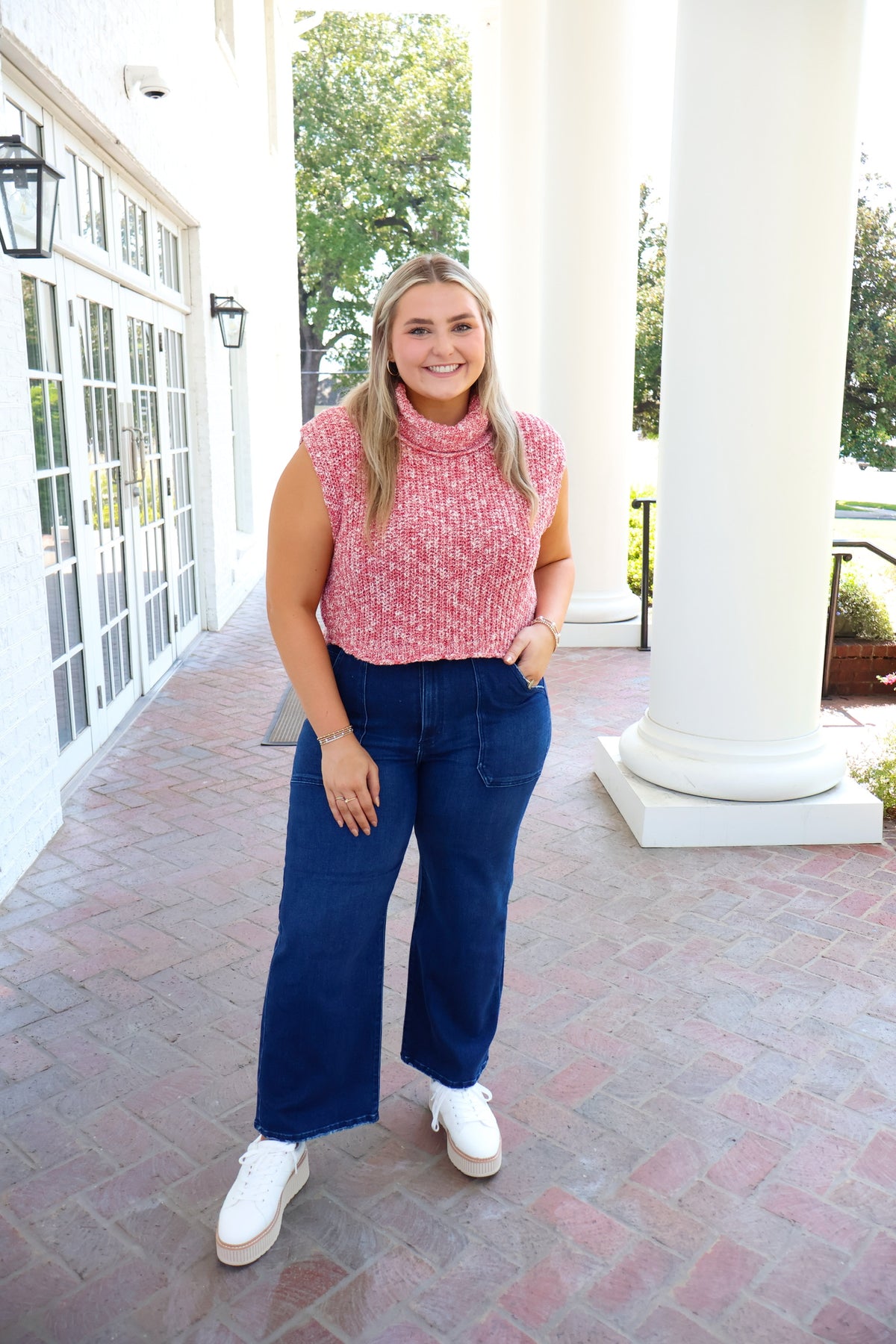 Just Black Patch Pocket Wide Leg Jeans