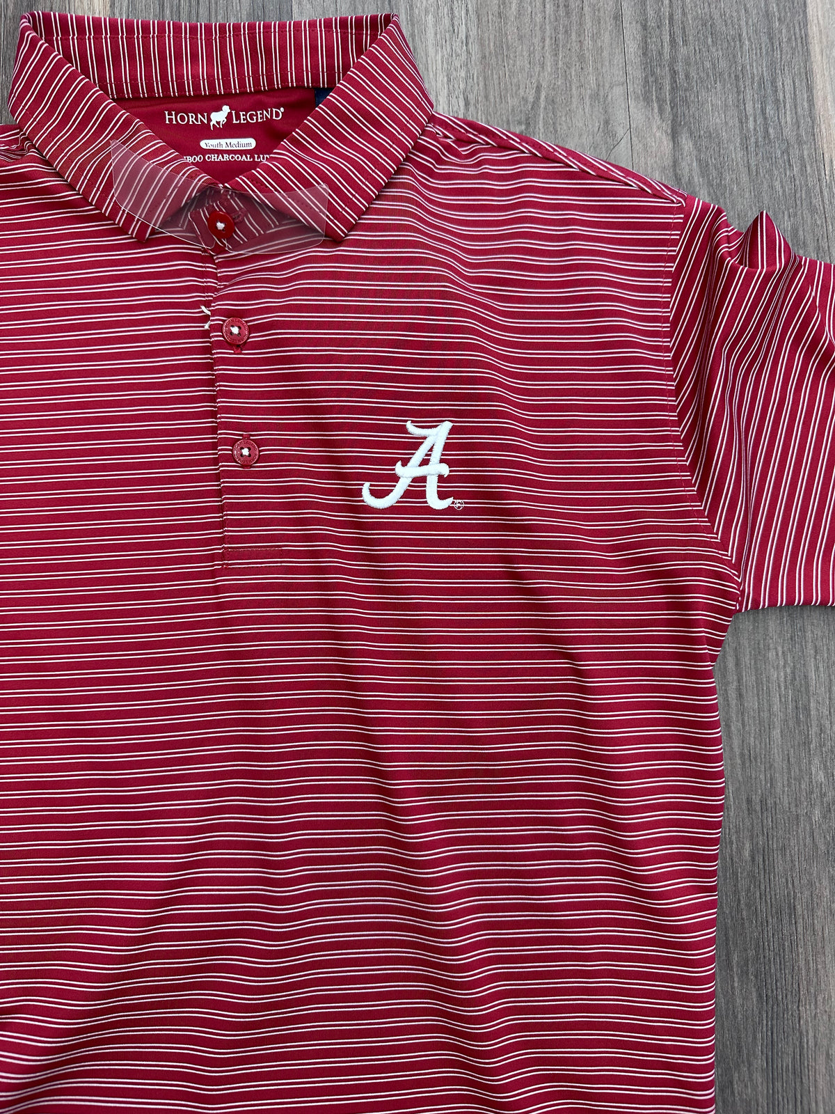 Alabama Striped Youth Polo