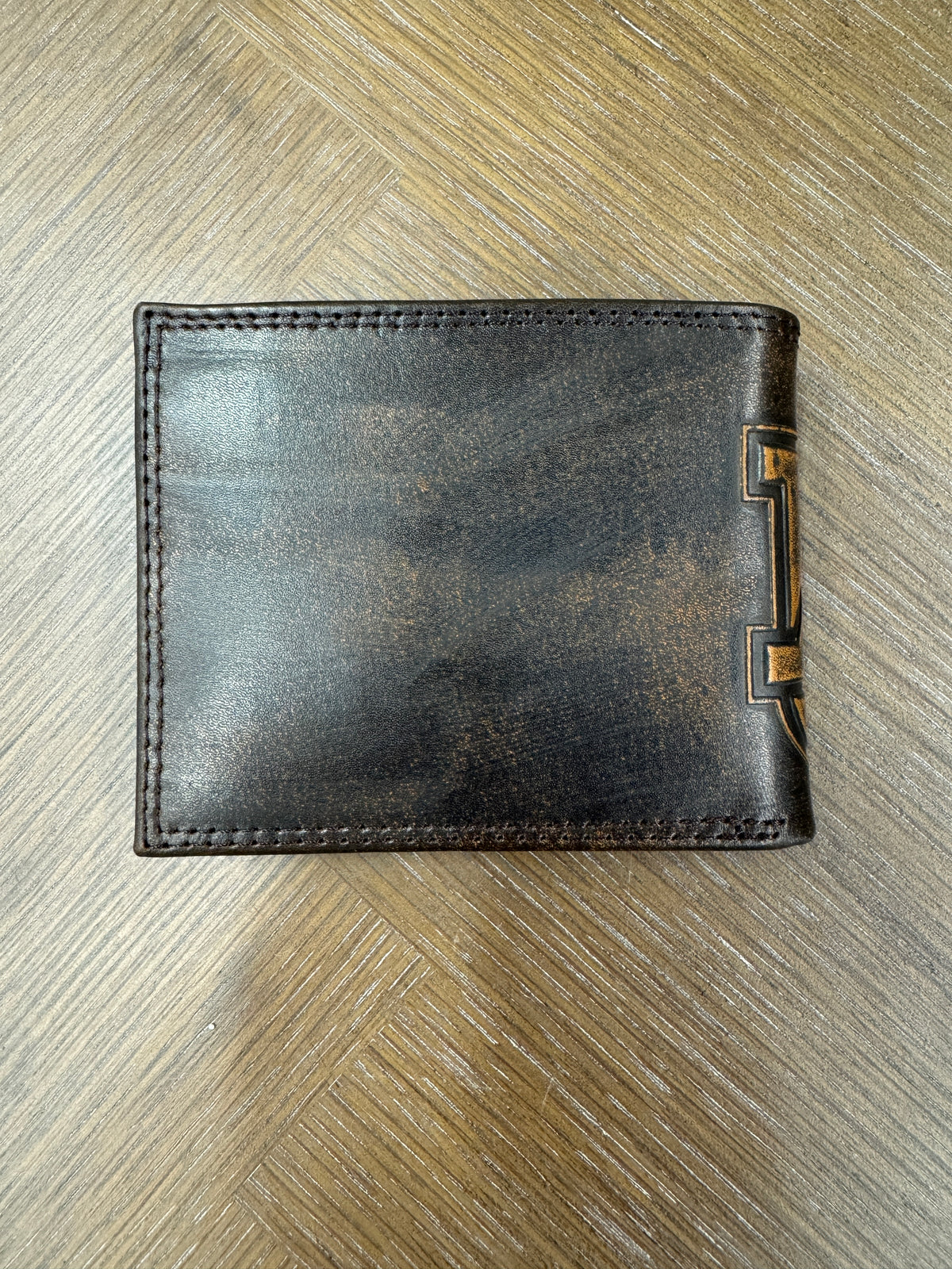 Zepplin Burnished Front Pocket Wallet