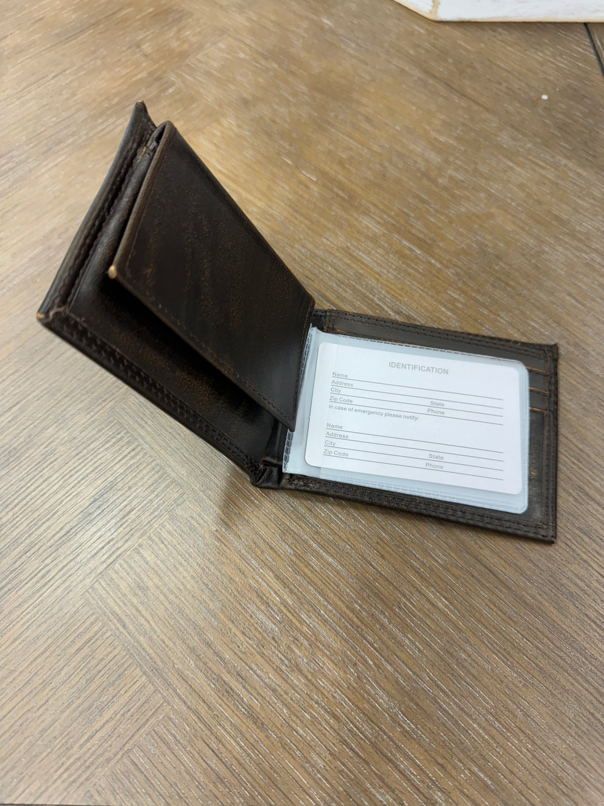 Zepplin Burnished Front Pocket Wallet