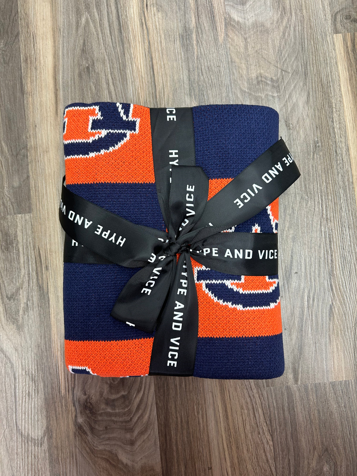 Hype &amp; Vice Auburn University First Class Intarsia Blanket