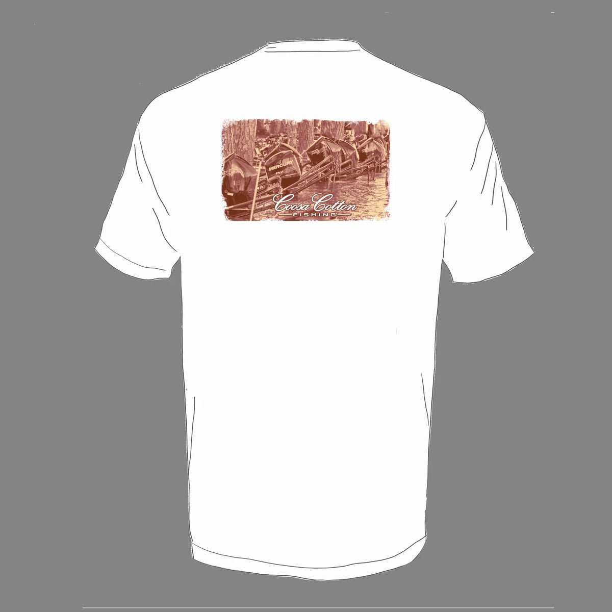 Coosa Cotton Poles Down Tee