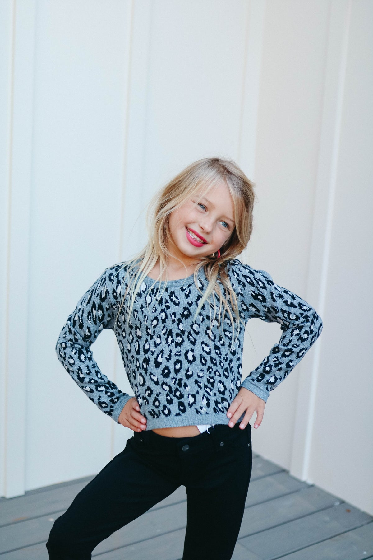 Leopard Youth Sweater