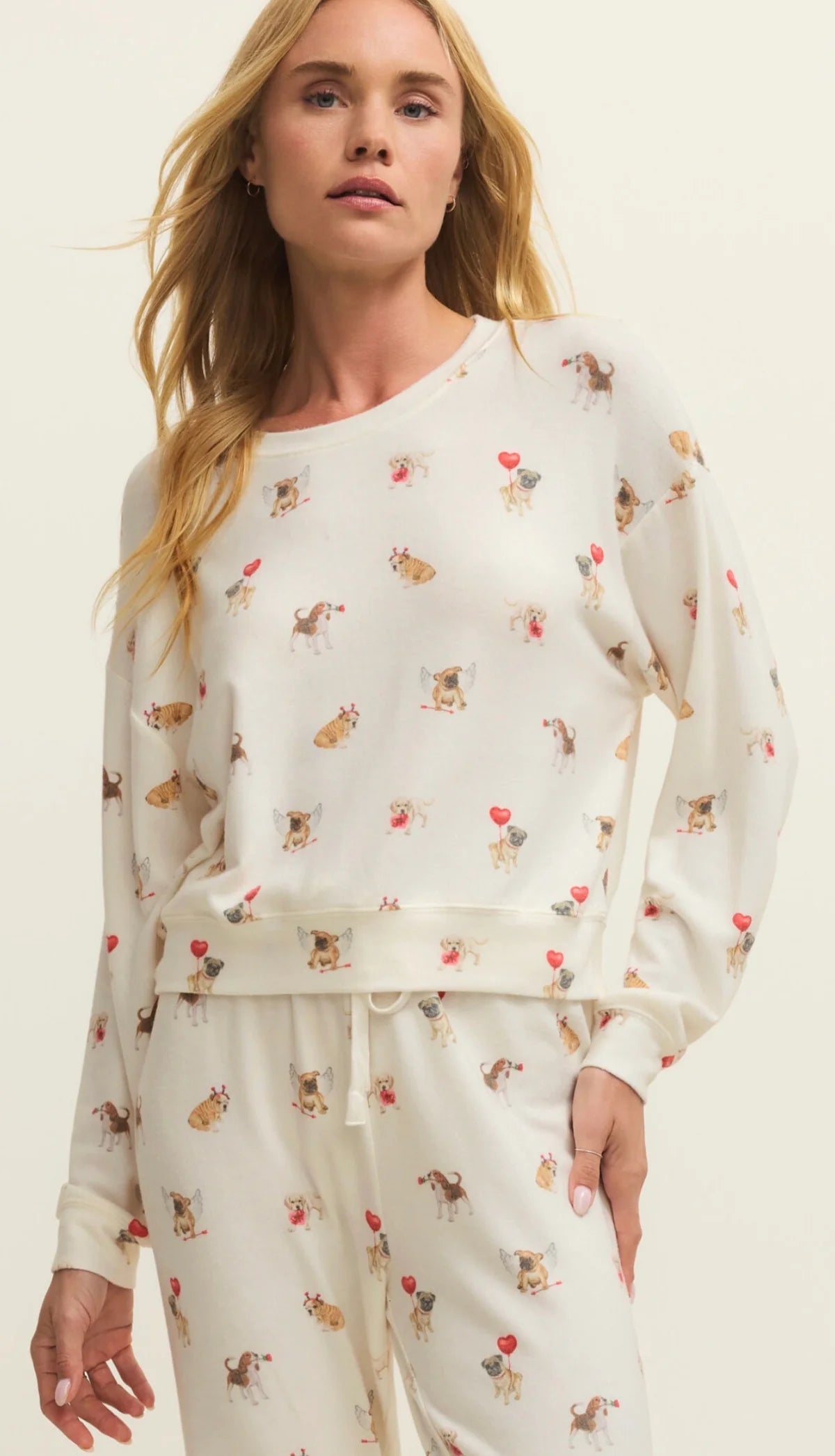 Z Supply Bisous Love Pup Top