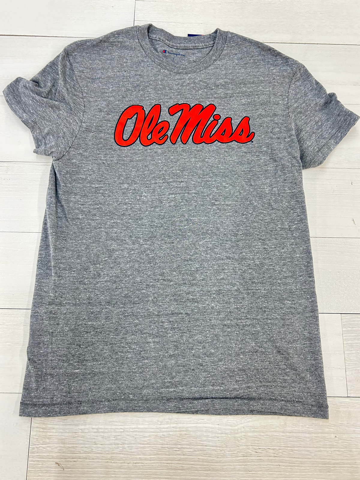 Men's Champion Tri-Blend Tee Script Ole Miss