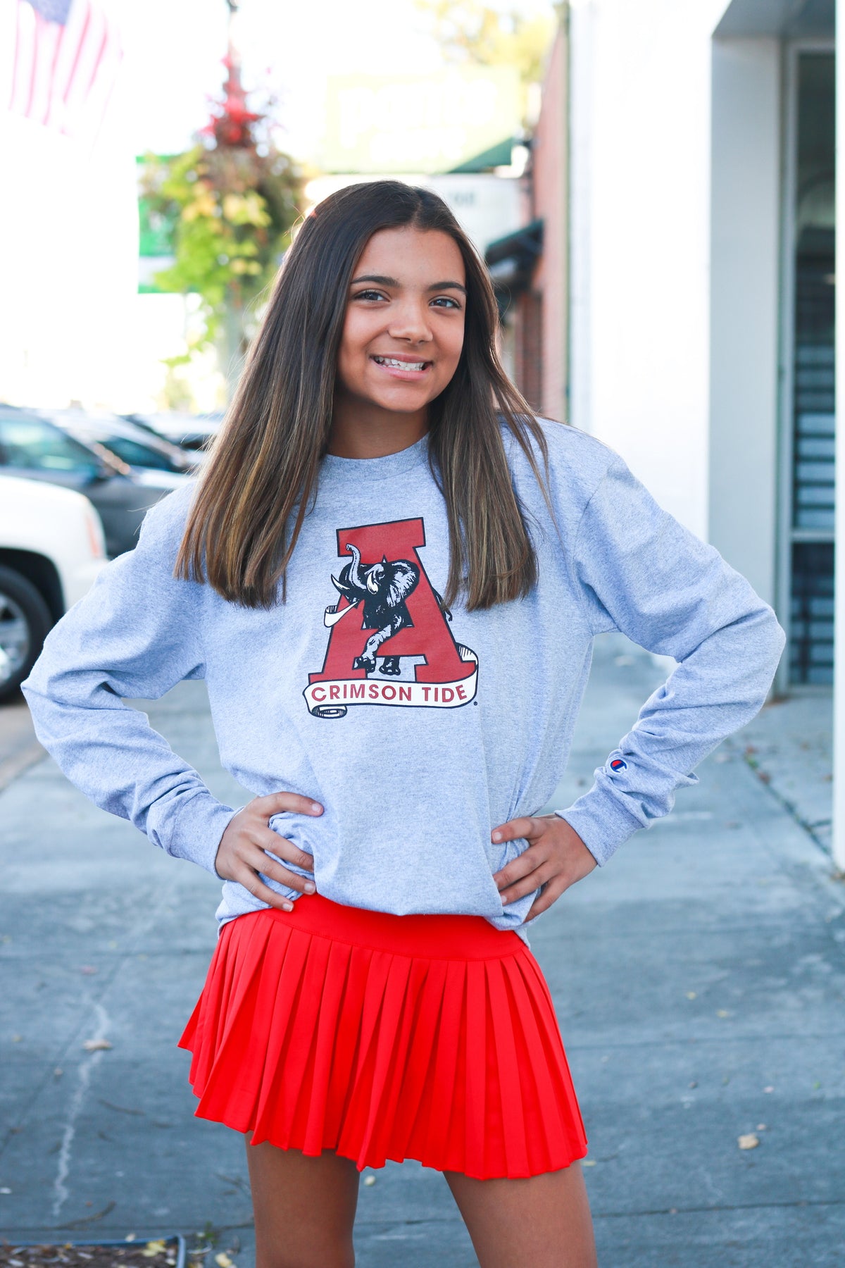 Youth Champion Vault Elephant Long Sleeve Shirt - Main Image