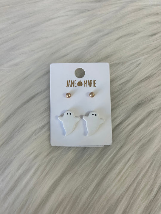 Ghost & Stud Earrings