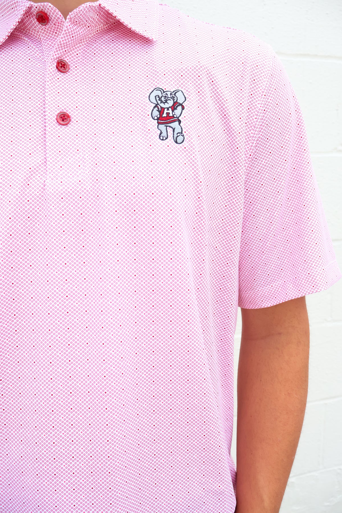 Cutter &amp; Buck Pike Double Dot Polo Vault Standing Elephant