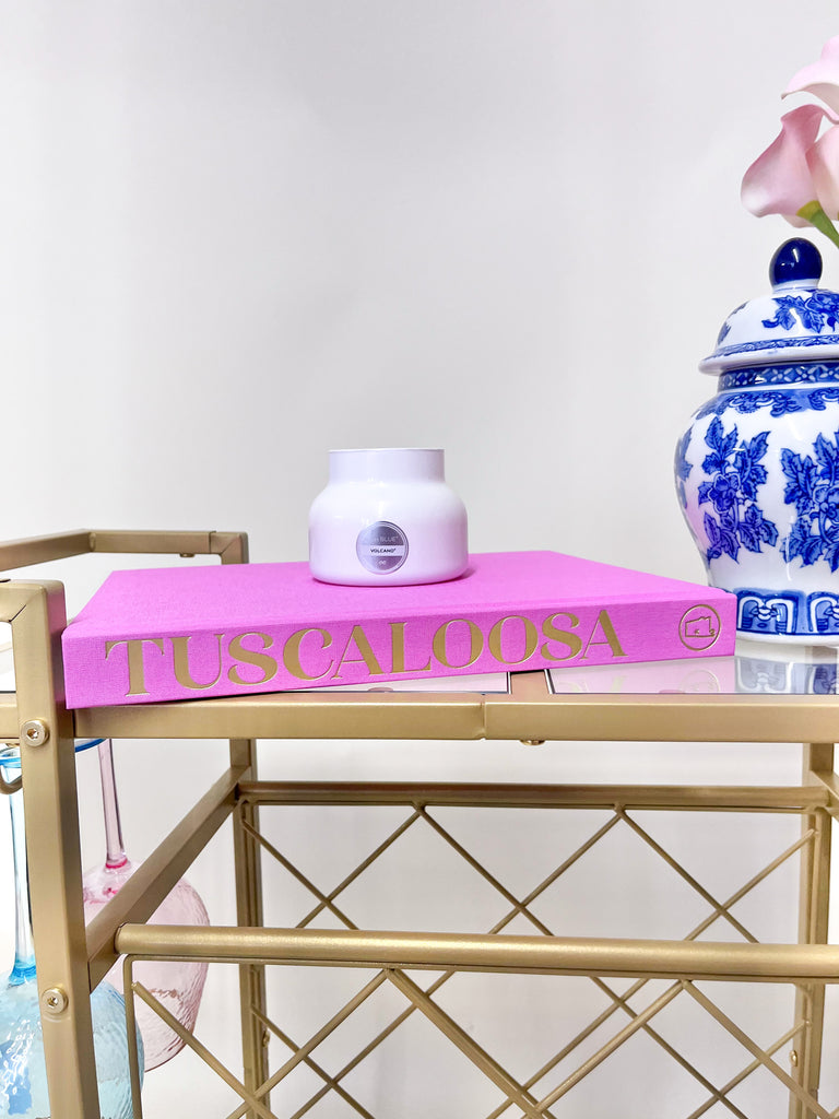 Decorative Tuscaloosa Book in Bubblegum