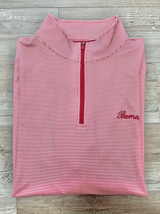 Taylor & Mick Script Bama Quarter Zip Pullover