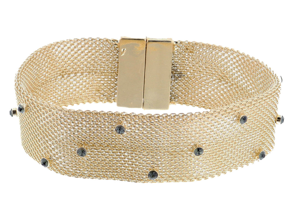 Jane Marie Woven Mesh Chain Bracelet