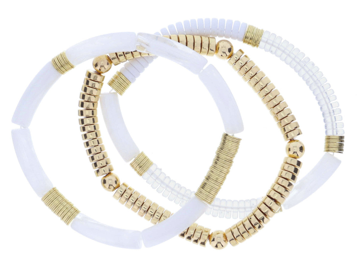 Jane Marie Set of 3 Beaded Bracelets