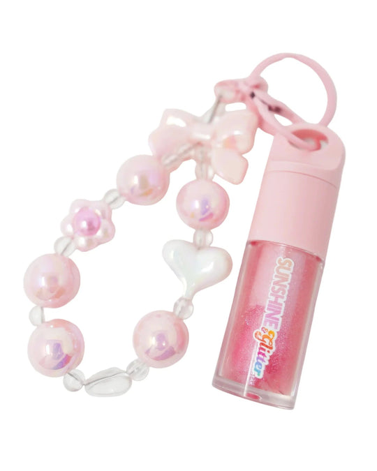 Girls' Sparkle Pop Lip Gloss & Bag Charm