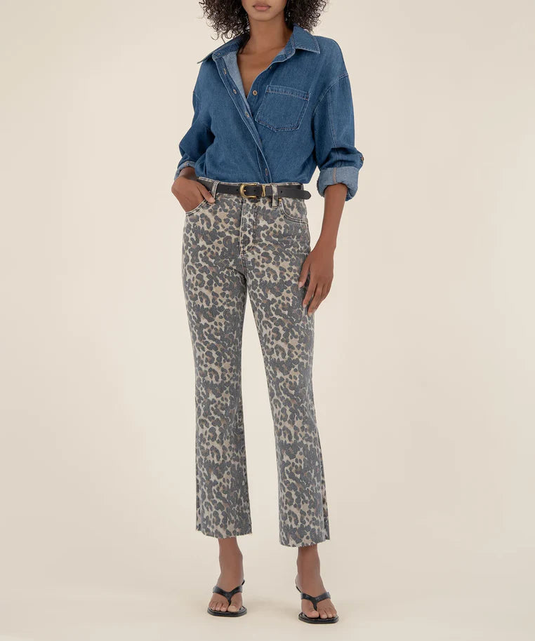 Kut Kelsey High Rise Ankle Flare Jean