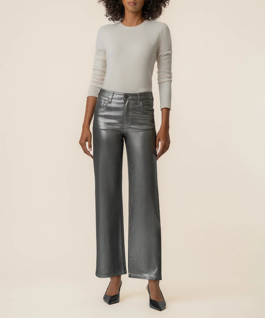 Kut Charlotte Metallic Wide Leg Pants