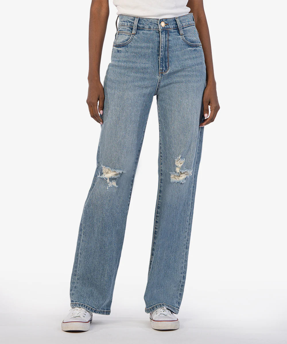 Kut Sienna High Rise Wide Leg Jeans