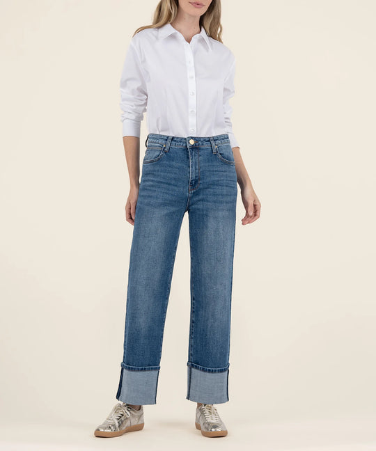 Kut Sienna High Rise Wide Leg Jeans