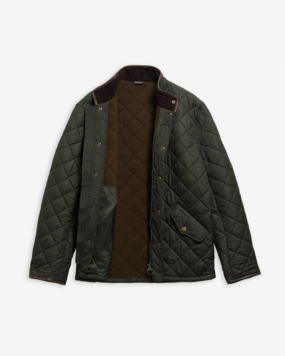 Dark colored quilted jacket