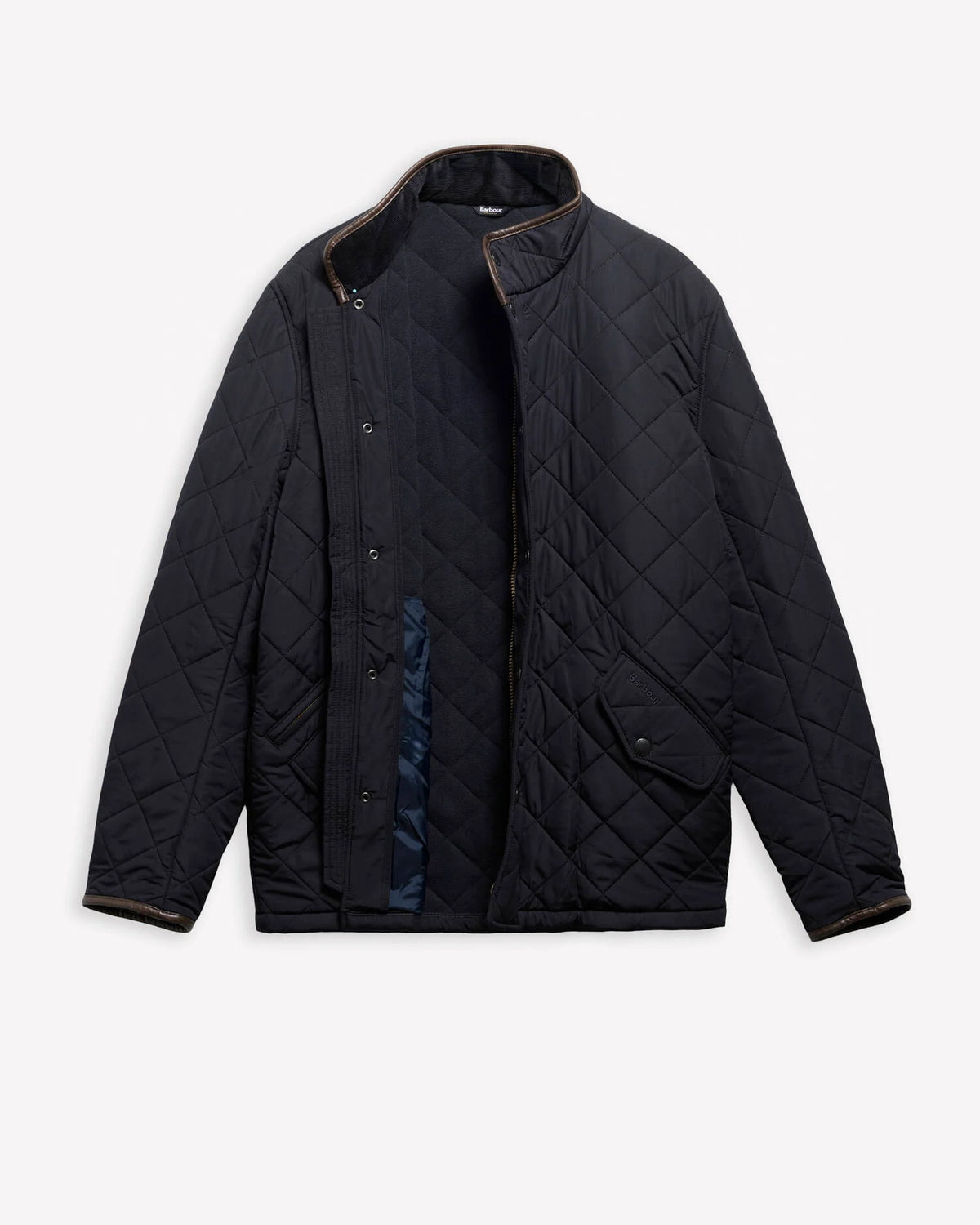 Dark colored quilted jacket