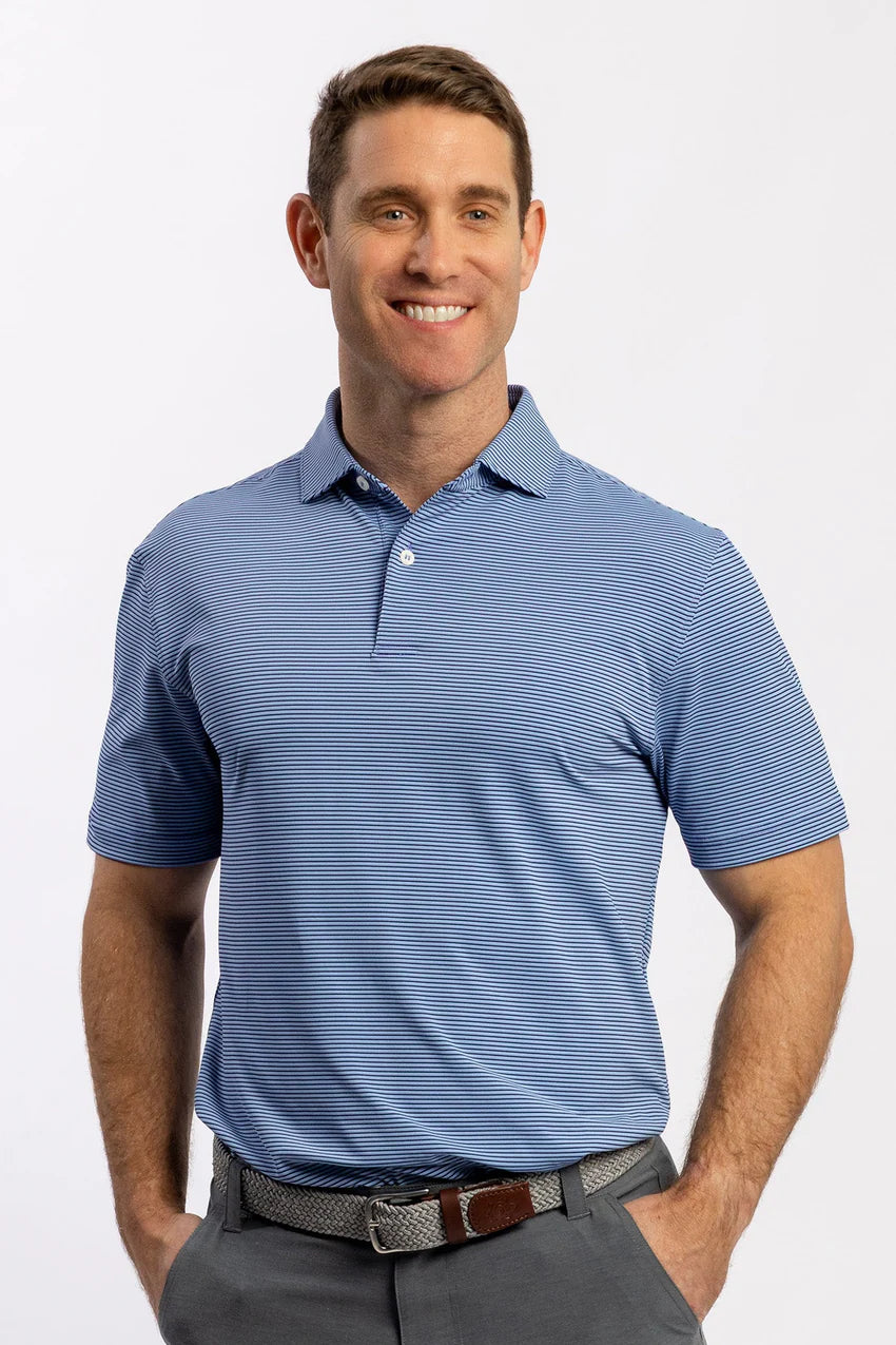 Turtleson Conor Stripe 2 Button Polo
