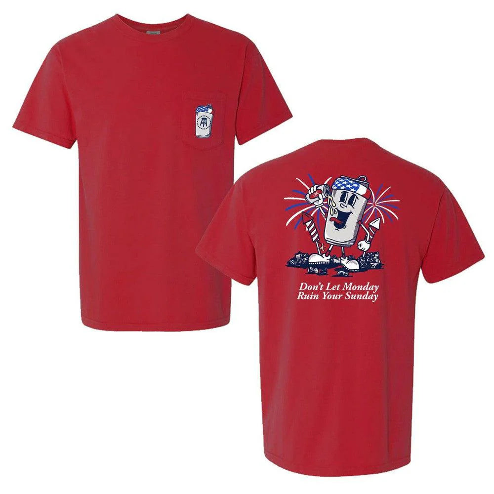 Barstool Don't Let Mondays Ruin Your Sunday USA Tee