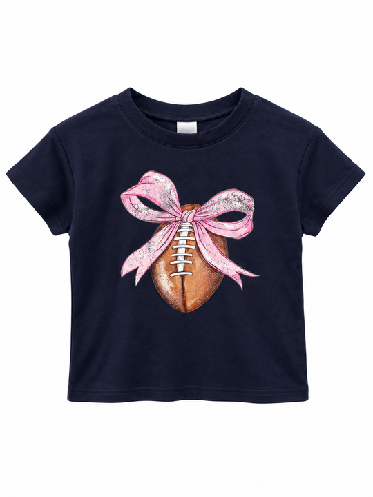 Girls' Touchdowns & Bows Tee