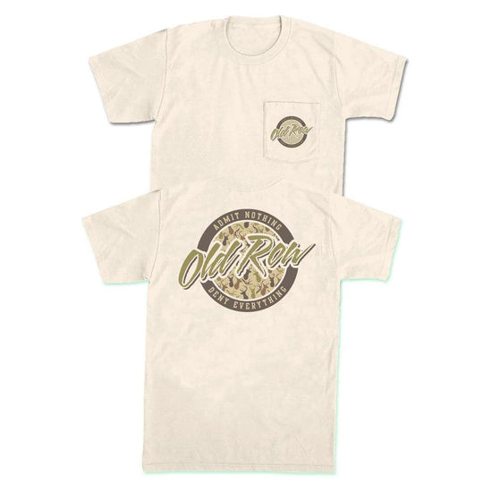 Old Row Deer Camo Circle Logo Pocket Tee