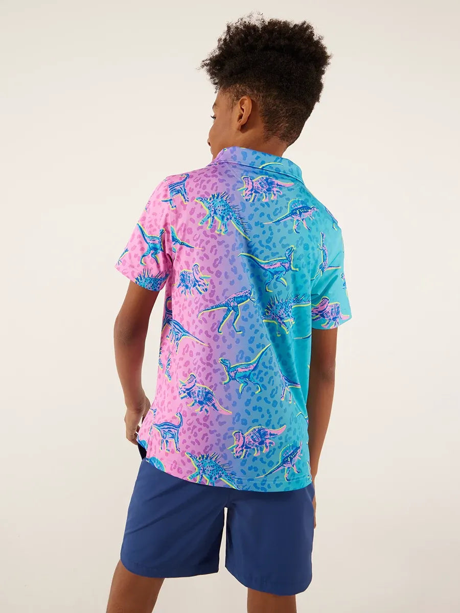 Chubbies The Dino Delight Youth Polo