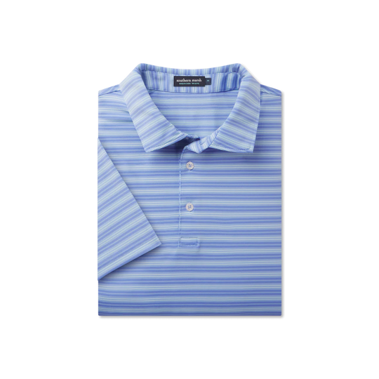 Southern Marsh Bermuda Performance Polo Grayton Stripe
