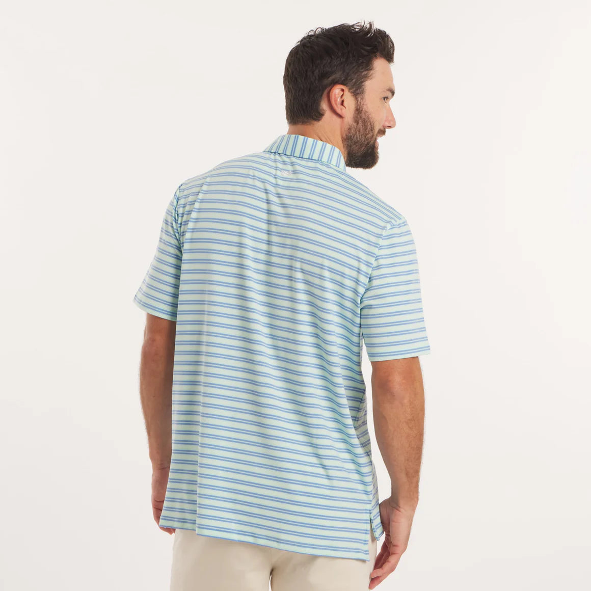 Southern Marsh Bermuda Performance Polo Grayton Stripe