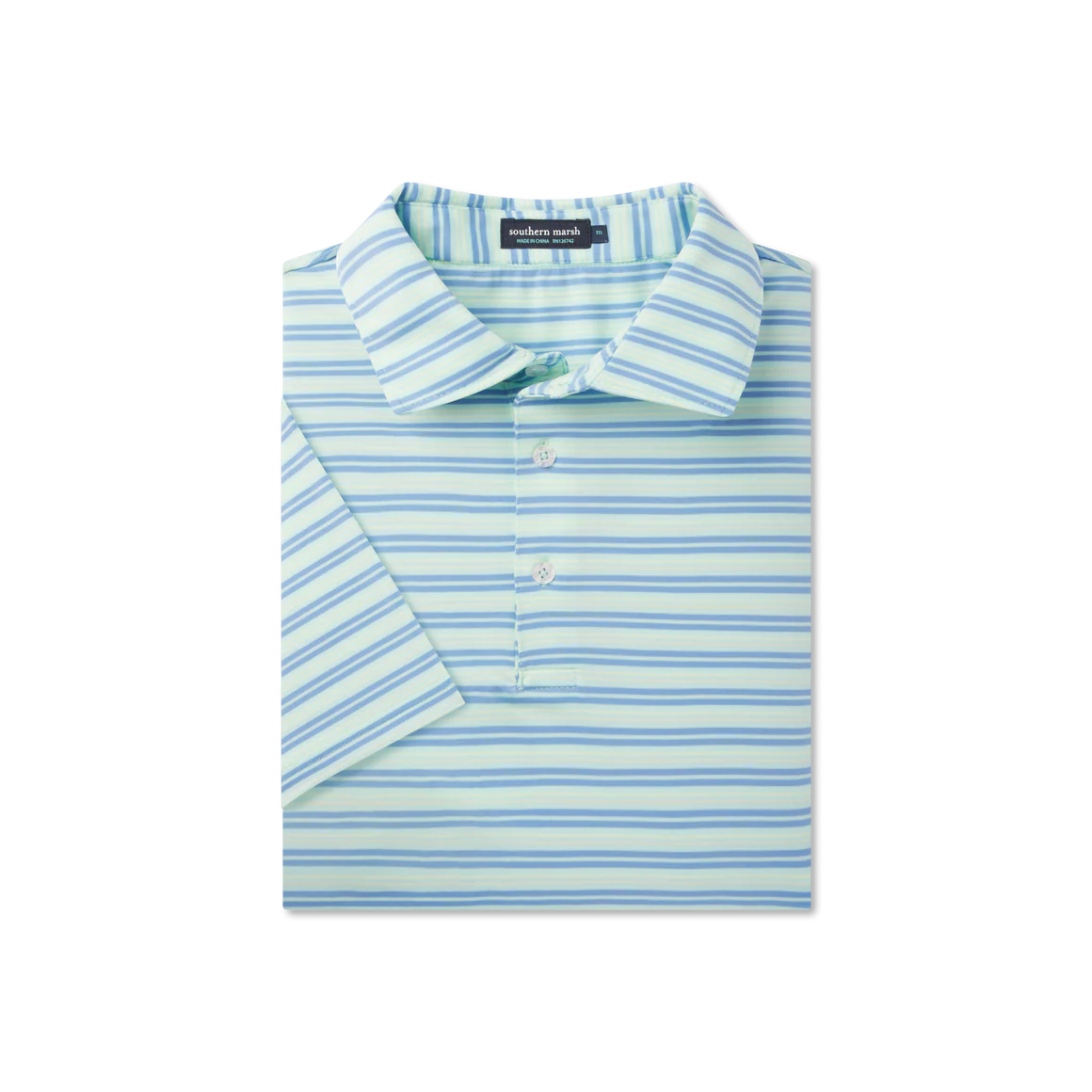 Southern Marsh Bermuda Performance Polo Grayton Stripe