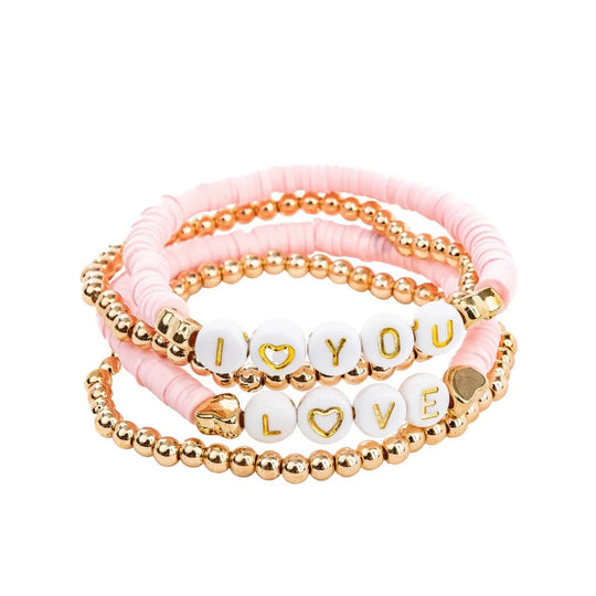 Pink Love Bracelets