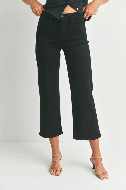 Just Black Slim Wide Leg Jeans