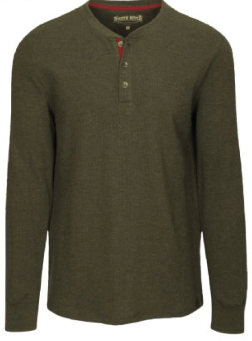 North River Button Down Henley