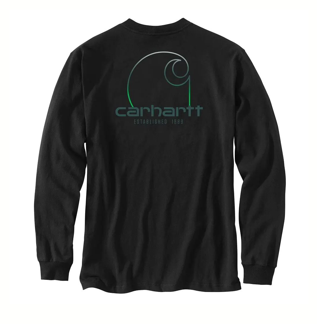 Carhartt 106125 Loose Fit Heavyweight Long-Sleeve Pocket C Graphic T-Shirt