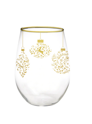 Stemless Wine Glass  Gold Leopard - Set of 4 – Mary Square