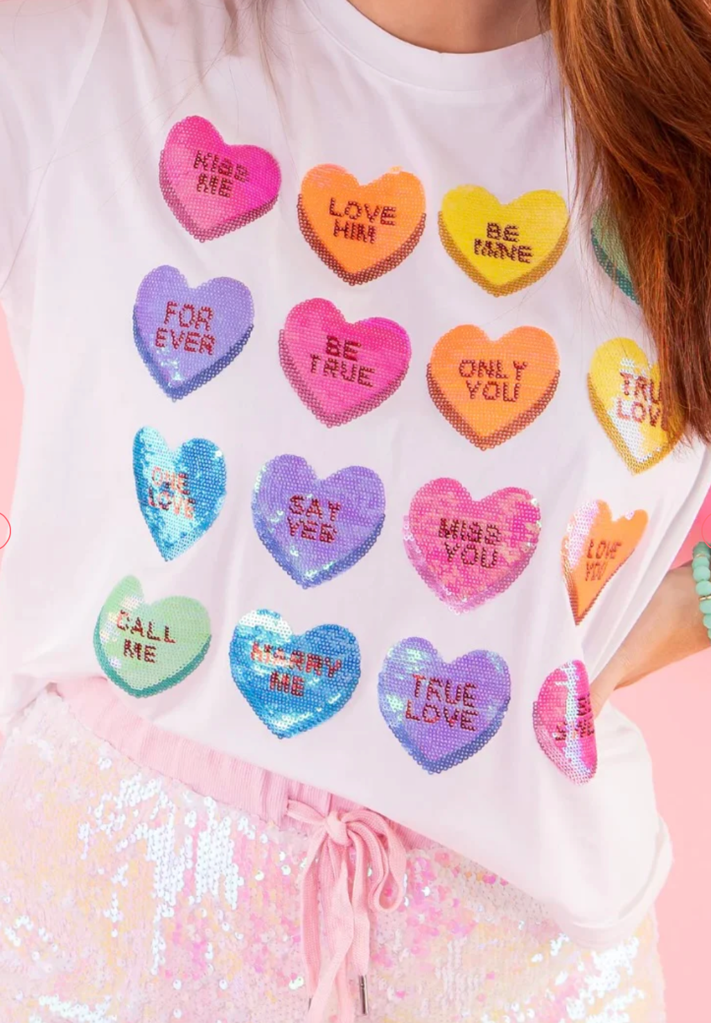 Queen Of Sparkle Sweethearts Tee Youth