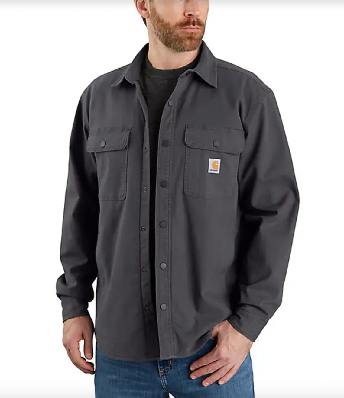 Carhartt Rugged Flex Relaxed Fit Canvas Fleece Lined Shirt Jacket