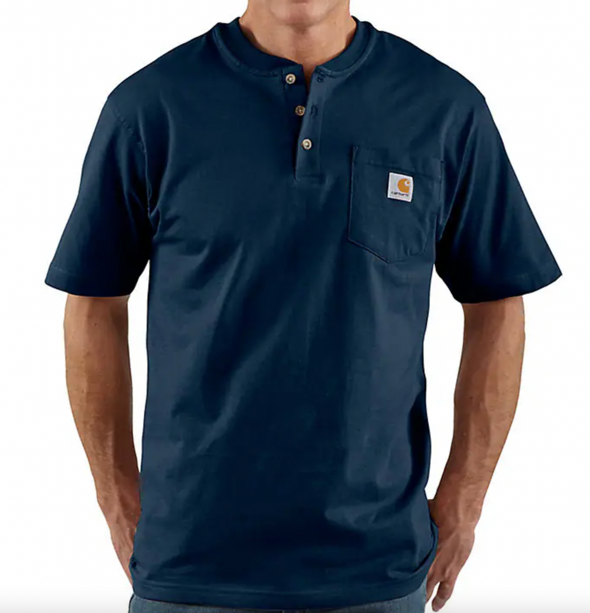 Carhartt K84 Big/Tall Short Sleeve Pocket Henley T-Shirt
