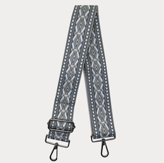 Ahdorned Double Diamond Interchangeable Woven Bag Strap