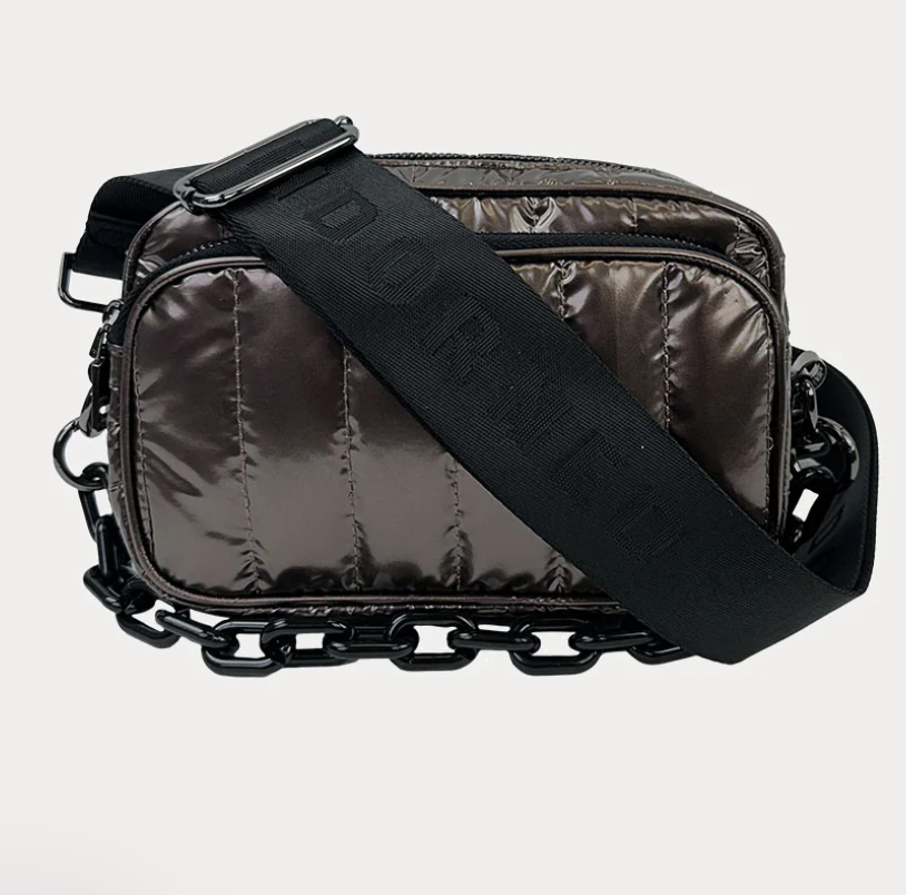 Ahdorned Ramona Quilted Liquid Nylon Crossbody Bag