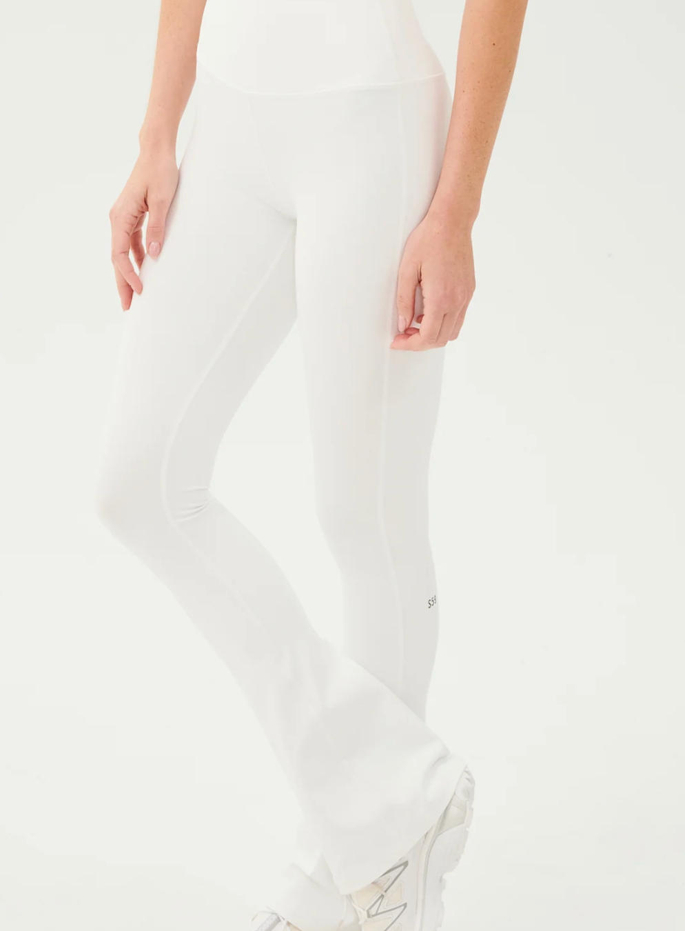Light Academia Hem Split Pants - White / S