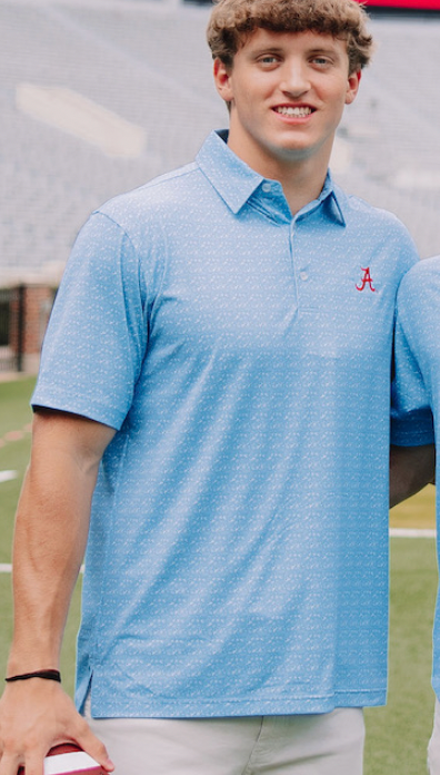 Gen Teal Brr Printed Polo UA