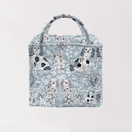 Ida Mae Foo Dogs Quilted Handbag
