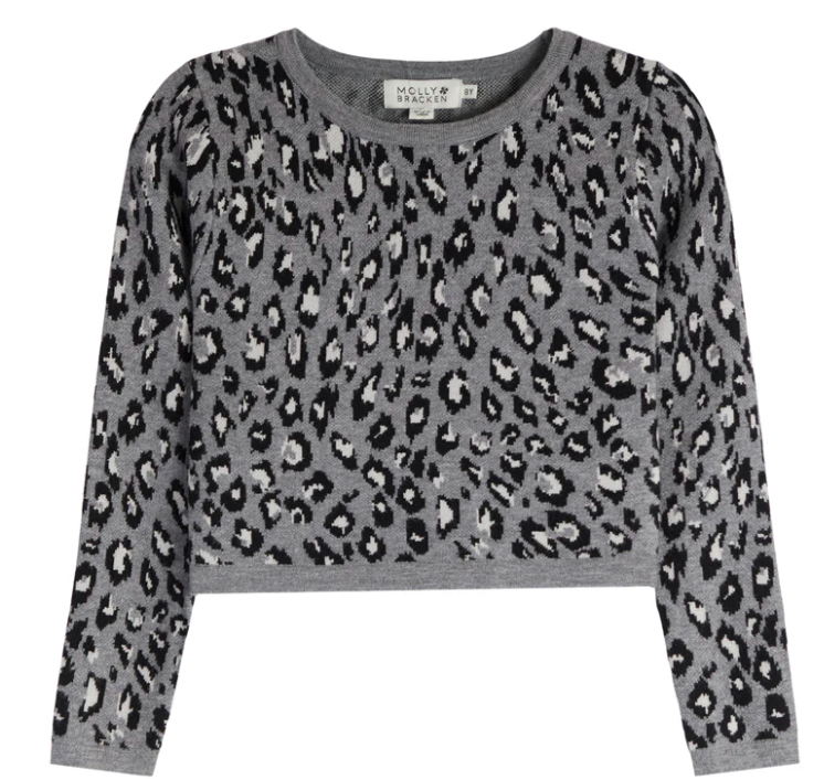 Leopard Youth Sweater