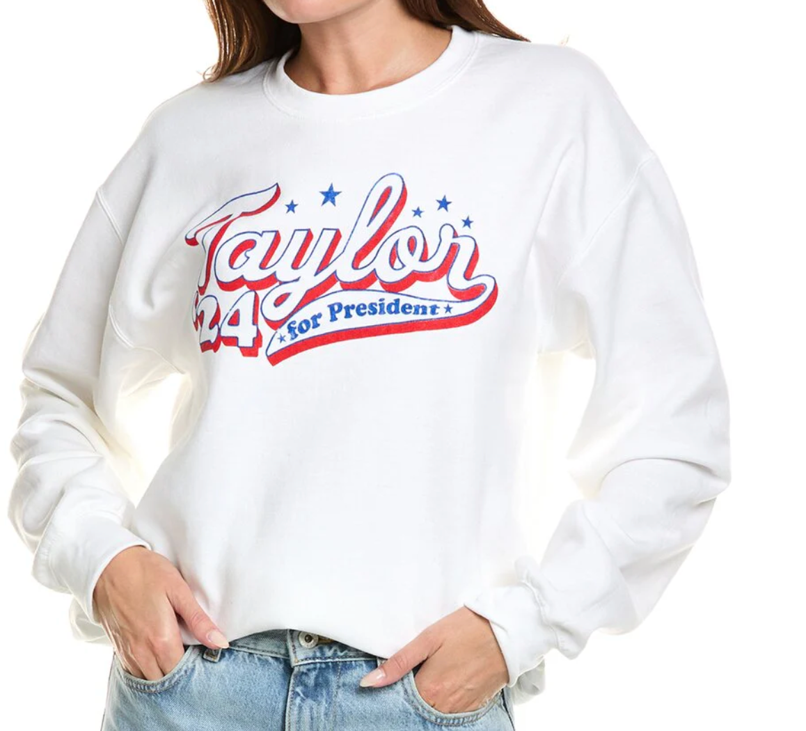 Taylor For President Script Pullover