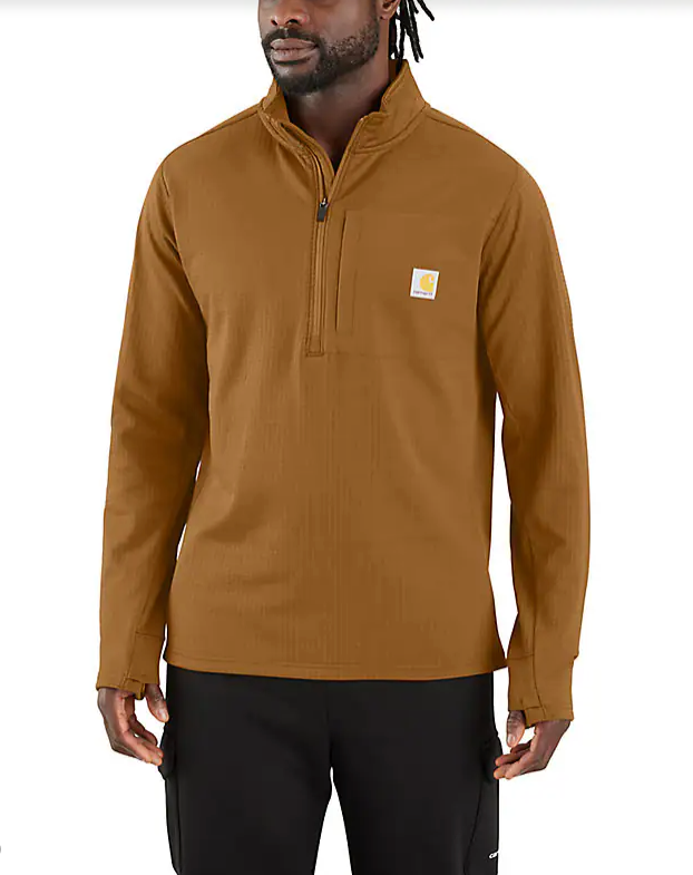 Carhartt Force Relaxed Fit Mock Neck Half-Zip